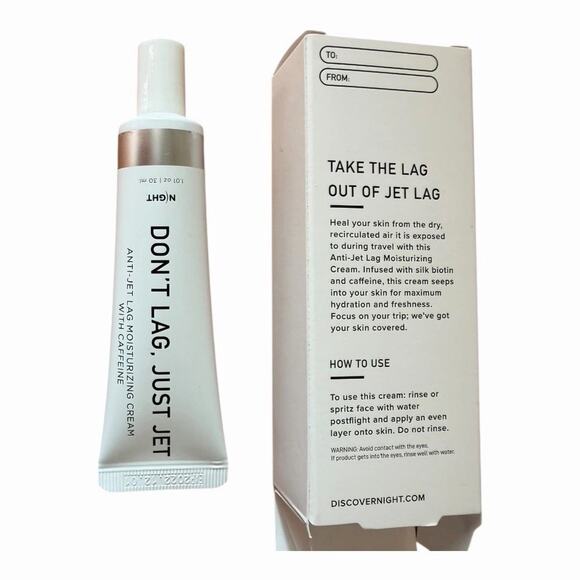 NIGHT Skincare Don't Lag Just Jet Anti Jet Lag Moisturizing Cream 30 ml - New - Picture 9 of 14